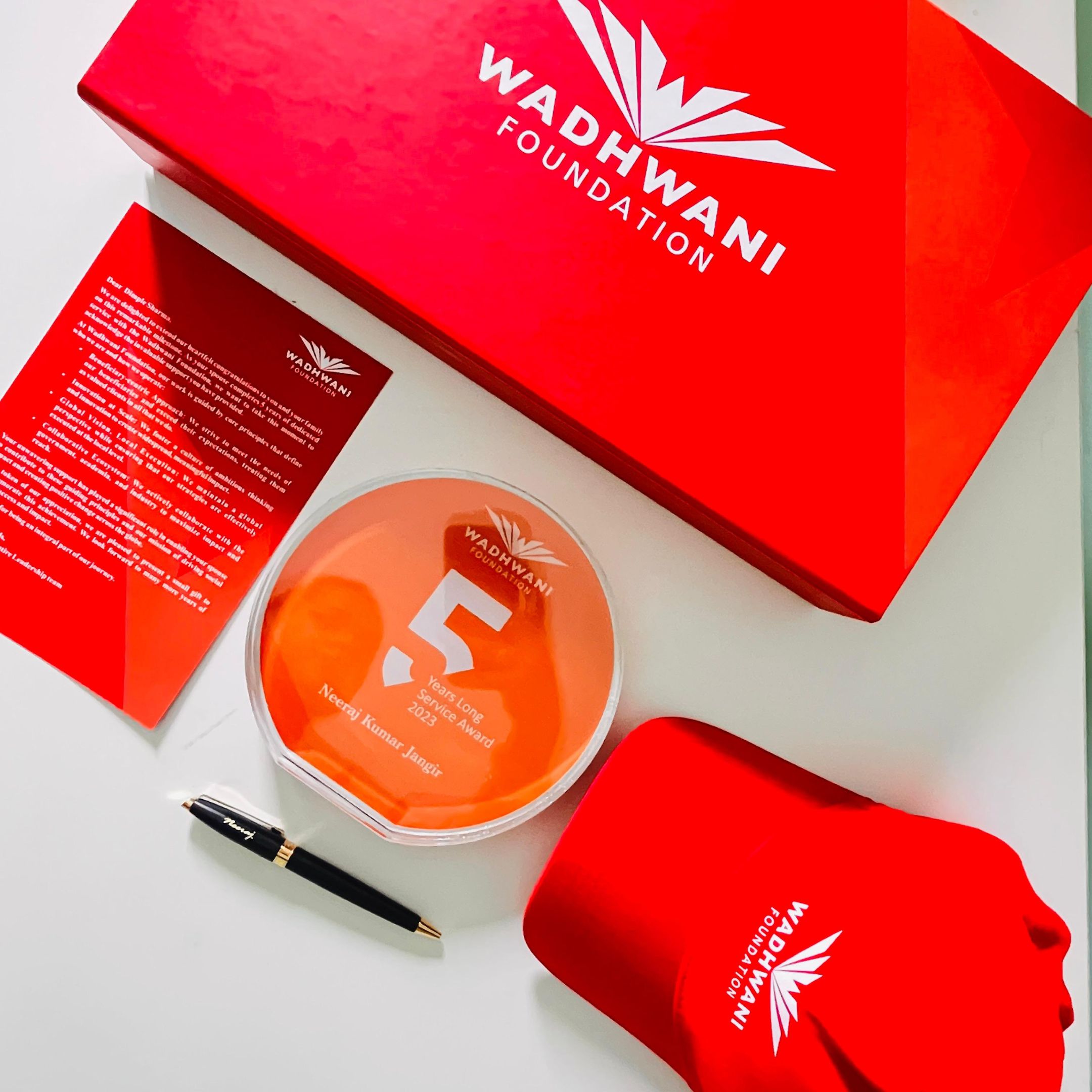 Wadhwani X Long Service Award 2025